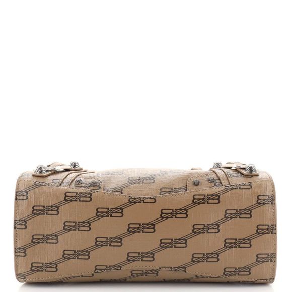 Balenciaga Neo Cagole City Bag BB Monogram Coated Canvas XS Brown - Picture 5 of 7
